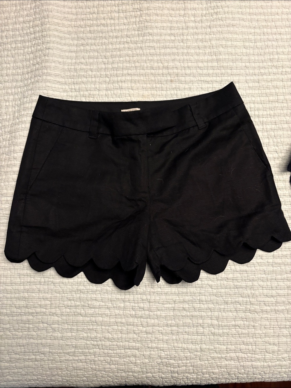 J. Crew Black Scalloped Women's Shorts